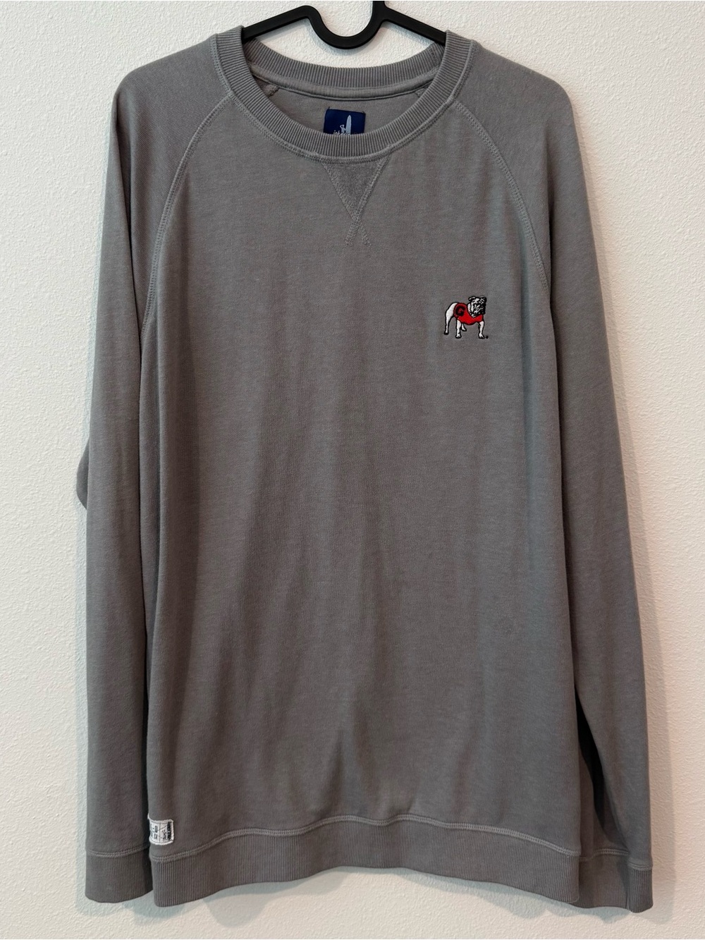 🔥Johnnie-O Georgia Bulldogs UGA Gray Crewneck Sweatshirt Large Mens